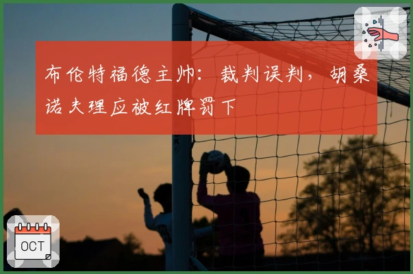 布伦特福德主帅：裁判误判，胡桑诺夫理应被红牌罚下